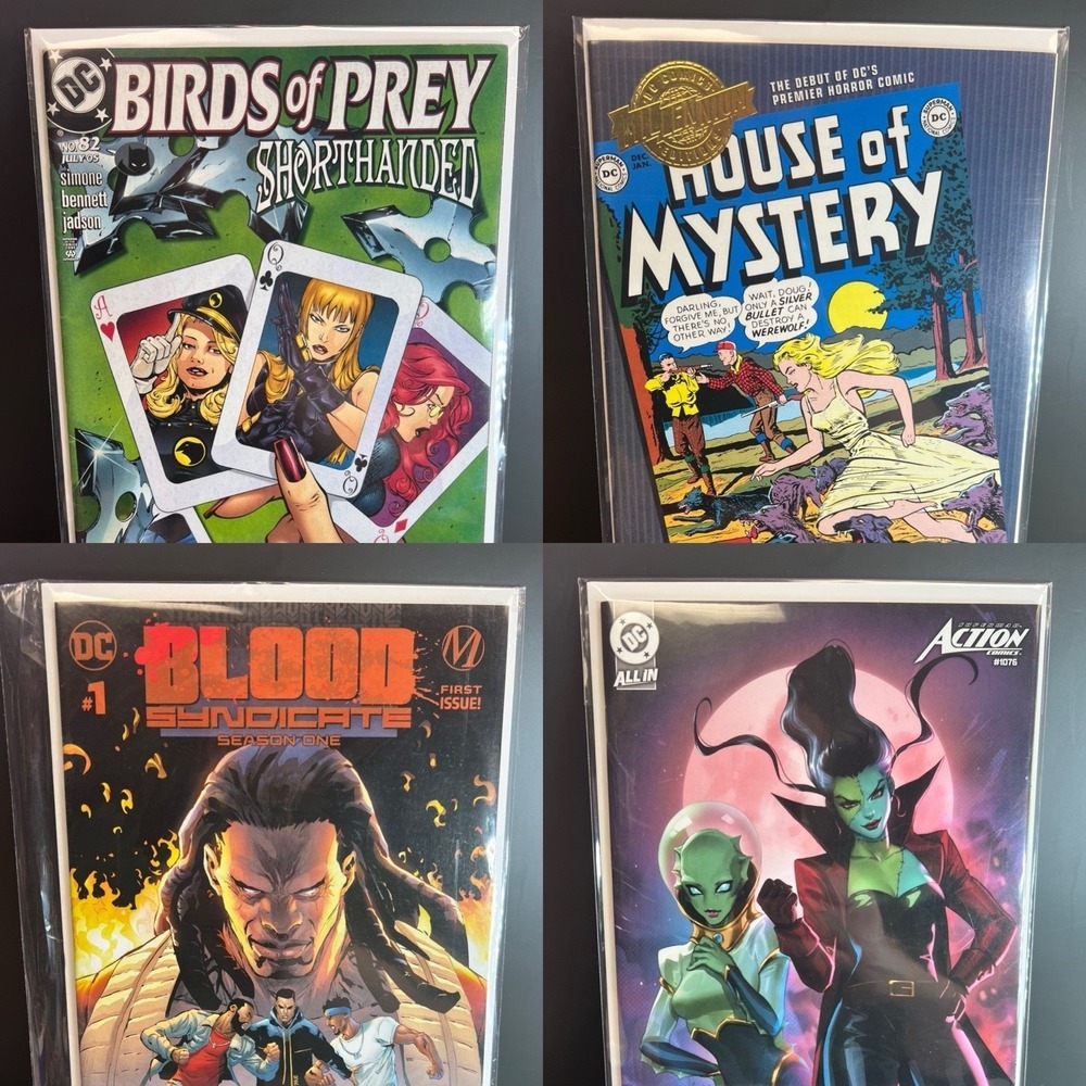 Lot Of 4 Vintage DC Comics Birds Of Prey Blood Syndicate More